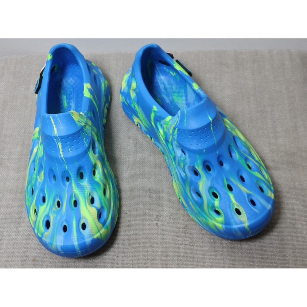 Skechers Clogs‎ Women Size 10 Go Foam Beach Life Festival Blue Green Charms